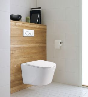 Унитаз подвесной Azario Atrio AZ-2330 безободковый с сиденьем микролифт